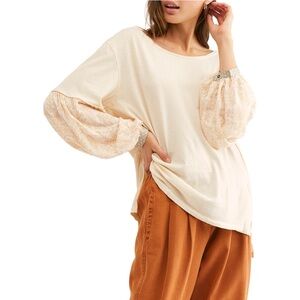 Free People We‎ The Free Jade Long Sleeve Top XS